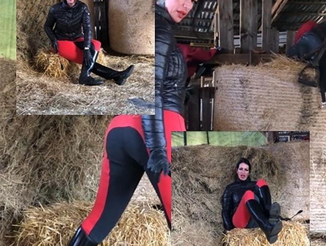 Nica Nordic Porno Video: wi**sanleitung aus dem Stall in Gummireitstiefeln #joi